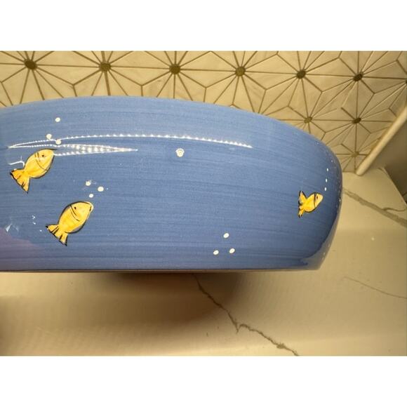 Heather Lane Beach Pottery | Serving Bowl or Chip Dish | Signed‎ - Picture 5 of 5